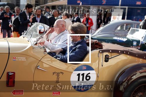 Brescia 15 mei 2018
Prins Pieter Christiaan doe mee met de Mille Miglia. Hij rijdt samen met de hr Hulsbergen