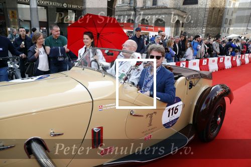 Brescia 15 mei 2018
Prins Pieter Christiaan doe mee met de Mille Miglia. Hij rijdt samen met de hr Hulsbergen