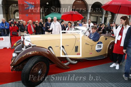 Brescia 15 mei 2018
Prins Pieter Christiaan doe mee met de Mille Miglia. Hij rijdt samen met de hr Hulsbergen