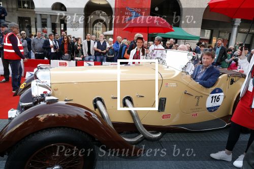 Brescia 15 mei 2018
Prins Pieter Christiaan doe mee met de Mille Miglia. Hij rijdt samen met de hr Hulsbergen