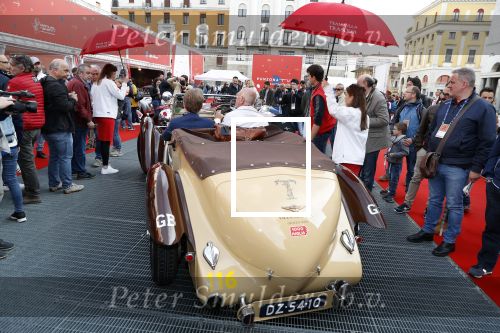 Brescia 15 mei 2018
Prins Pieter Christiaan doe mee met de Mille Miglia. Hij rijdt samen met de hr Hulsbergen