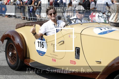 Brescia 16 mei 2018
De mille Miglia. Prins Pieter Christiaan