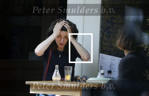 Amsterdam 24 mei 2018
Rifka Lodeizen op terras.
