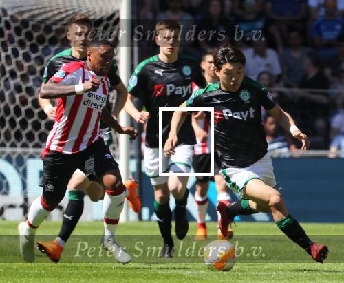 Eindhoven, 6 Mei 2018 
Laatste kompetitiewedstrijd PSV-FC Groningen, eindstand 0-0