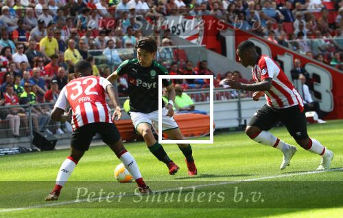 Eindhoven, 6 Mei 2018 
Laatste kompetitiewedstrijd PSV-FC Groningen, eindstand 0-0