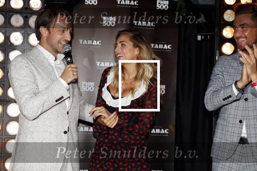 Amsterdam 24 mei 2018
FHM 500 uitreiking in de Adam Toren. Nochtli Paralta Alvares winnares 2017 (links) en Shelly Sterk winnares 2018