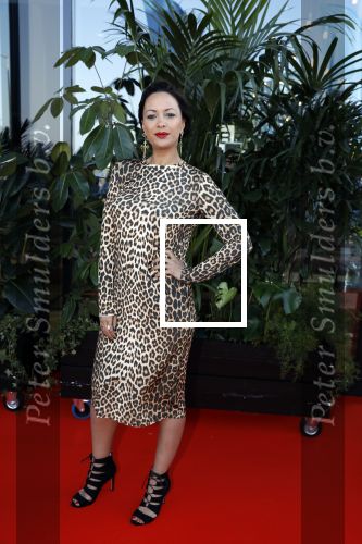 Amsterdam 5 juni 2018
Premiere Jurassic world in het amsterdam theater. Sonja Silva met man Pyke Pos en zoon