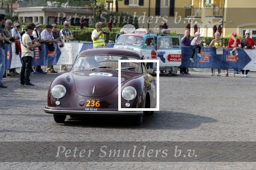 Brescia 16 mei 2018
De mille Miglia. State of art porsches