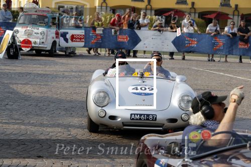 Brescia 16 mei 2018
De mille Miglia. State of art porsches