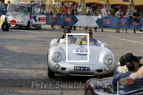 Brescia 16 mei 2018
De mille Miglia. State of art porsches