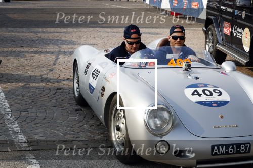 Brescia 16 mei 2018
De mille Miglia. State of art porsches