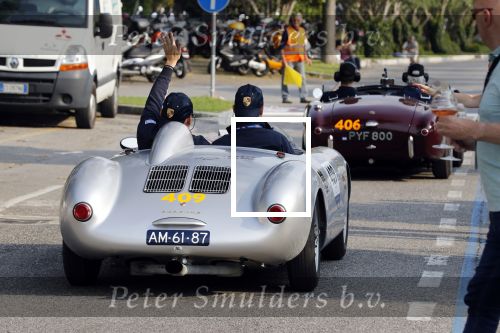 Brescia 16 mei 2018
De mille Miglia. State of art porsches