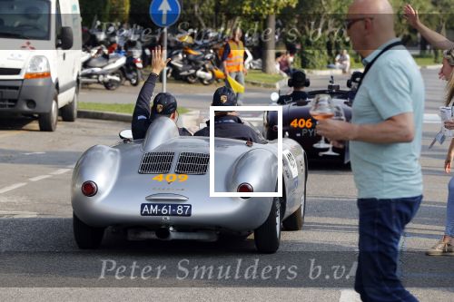 Brescia 16 mei 2018
De mille Miglia. State of art porsches