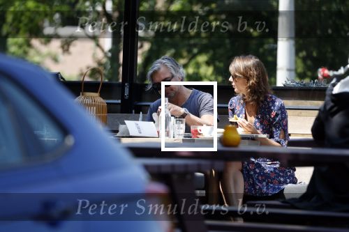 Amsterdam 20 mei 2018
Victor Reinier met zijn vriendin op terras.