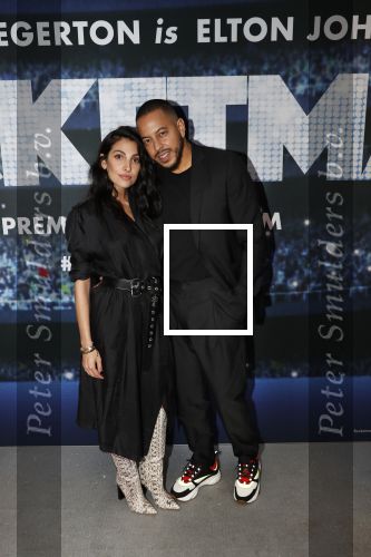 Amsterdam 21 mei 2019
Premiere Rocketman in Tuschinski. Anna Nooshin met haar vriend/verloofde Nassim Zeta