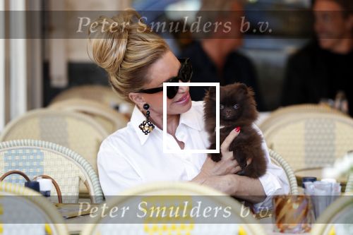 Amsterdam 29 mei 2019
Connie Witteman met hondje op terras.