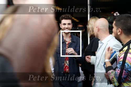Schiphol  19 mei 2019
Vele fans wachten Duncan Laurence op nadat hij op schiphol is geland . De avond ervoor heeft hij het songfestival gewonnen in israel
