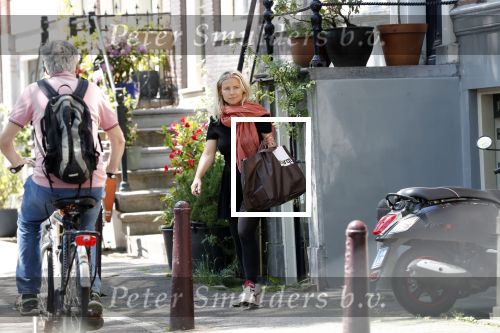 Amsterdam 24 mei 2019
Gigi Ravelli en haar vriend Roger Hodenius bij hun huis.