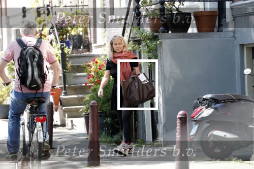 Amsterdam 24 mei 2019
Gigi Ravelli en haar vriend Roger Hodenius bij hun huis.