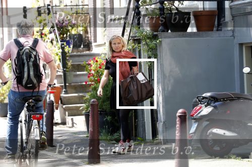 Amsterdam 24 mei 2019
Gigi Ravelli en haar vriend Roger Hodenius bij hun huis.