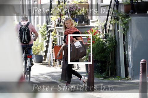 Amsterdam 24 mei 2019
Gigi Ravelli en haar vriend Roger Hodenius bij hun huis.