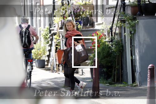 Amsterdam 24 mei 2019
Gigi Ravelli en haar vriend Roger Hodenius bij hun huis.