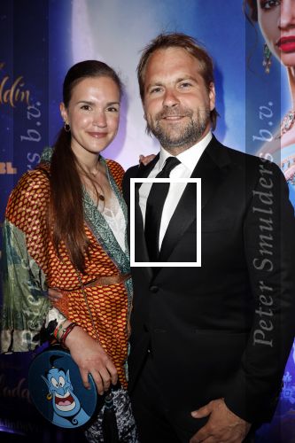 Hilversum 21 mei 2019
Premiere Aladdin in hilversum. marly v d Velden kwam met partner Mike