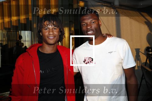 Amsterdam 28 mei 2019
Boekpresentatie Memphis Depay (heart of a lion) in het W hotel. Nathan AkÃ© en Denzel Dumfries