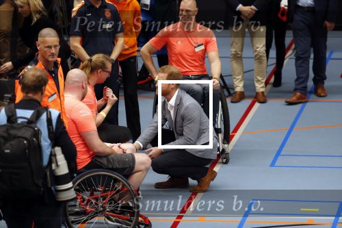 Den Haag 9 mei 2019
Prince Harry aanwezig bij  de presentatie van de Invictus Games The Hague 2020. Over precies een jaar wordt het sportevenement voor fysiek en mentaal gewonde militairen in het Haagse Zuiderpark gehouden. Prins Harry en ook Prinses Margriet zijn aanwezig.