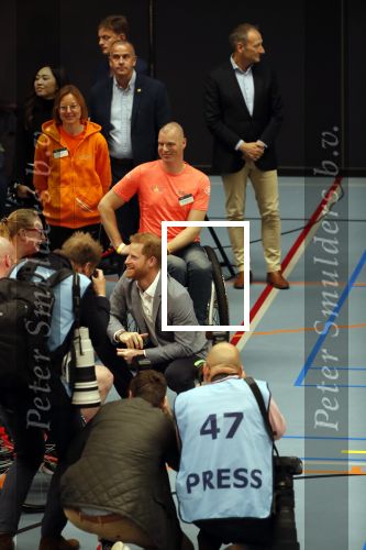 Den Haag 9 mei 2019
Prince Harry aanwezig bij  de presentatie van de Invictus Games The Hague 2020. Over precies een jaar wordt het sportevenement voor fysiek en mentaal gewonde militairen in het Haagse Zuiderpark gehouden. Prins Harry en ook Prinses Margriet zijn aanwezig.