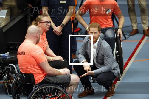 Den Haag 9 mei 2019
Prince Harry aanwezig bij  de presentatie van de Invictus Games The Hague 2020. Over precies een jaar wordt het sportevenement voor fysiek en mentaal gewonde militairen in het Haagse Zuiderpark gehouden. Prins Harry en ook Prinses Margriet zijn aanwezig.
