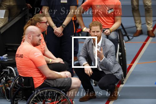 Den Haag 9 mei 2019
Prince Harry aanwezig bij  de presentatie van de Invictus Games The Hague 2020. Over precies een jaar wordt het sportevenement voor fysiek en mentaal gewonde militairen in het Haagse Zuiderpark gehouden. Prins Harry en ook Prinses Margriet zijn aanwezig.