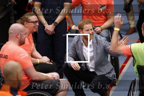 Den Haag 9 mei 2019
Prince Harry aanwezig bij  de presentatie van de Invictus Games The Hague 2020. Over precies een jaar wordt het sportevenement voor fysiek en mentaal gewonde militairen in het Haagse Zuiderpark gehouden. Prins Harry en ook Prinses Margriet zijn aanwezig.