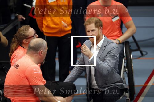 Den Haag 9 mei 2019
Prince Harry aanwezig bij  de presentatie van de Invictus Games The Hague 2020. Over precies een jaar wordt het sportevenement voor fysiek en mentaal gewonde militairen in het Haagse Zuiderpark gehouden. Prins Harry en ook Prinses Margriet zijn aanwezig.