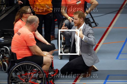 Den Haag 9 mei 2019
Prince Harry aanwezig bij  de presentatie van de Invictus Games The Hague 2020. Over precies een jaar wordt het sportevenement voor fysiek en mentaal gewonde militairen in het Haagse Zuiderpark gehouden. Prins Harry en ook Prinses Margriet zijn aanwezig.