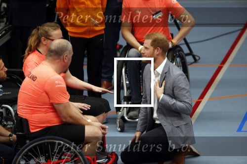 Den Haag 9 mei 2019
Prince Harry aanwezig bij  de presentatie van de Invictus Games The Hague 2020. Over precies een jaar wordt het sportevenement voor fysiek en mentaal gewonde militairen in het Haagse Zuiderpark gehouden. Prins Harry en ook Prinses Margriet zijn aanwezig.