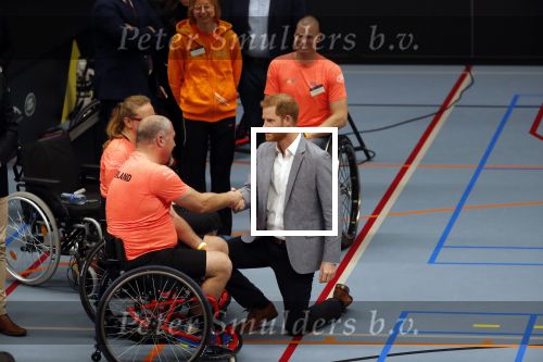 Den Haag 9 mei 2019
Prince Harry aanwezig bij  de presentatie van de Invictus Games The Hague 2020. Over precies een jaar wordt het sportevenement voor fysiek en mentaal gewonde militairen in het Haagse Zuiderpark gehouden. Prins Harry en ook Prinses Margriet zijn aanwezig.