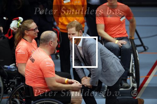 Den Haag 9 mei 2019
Prince Harry aanwezig bij  de presentatie van de Invictus Games The Hague 2020. Over precies een jaar wordt het sportevenement voor fysiek en mentaal gewonde militairen in het Haagse Zuiderpark gehouden. Prins Harry en ook Prinses Margriet zijn aanwezig.