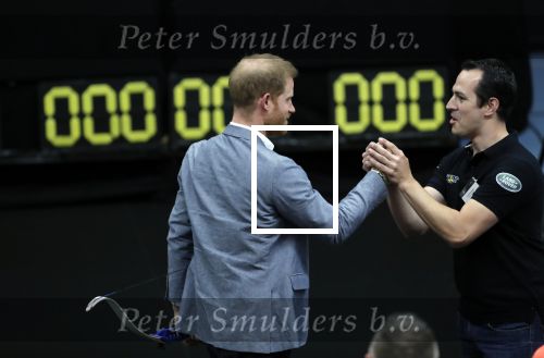 Den Haag 9 mei 2019
Prince Harry aanwezig bij  de presentatie van de Invictus Games The Hague 2020. Over precies een jaar wordt het sportevenement voor fysiek en mentaal gewonde militairen in het Haagse Zuiderpark gehouden. Prins Harry en ook Prinses Margriet zijn aanwezig.