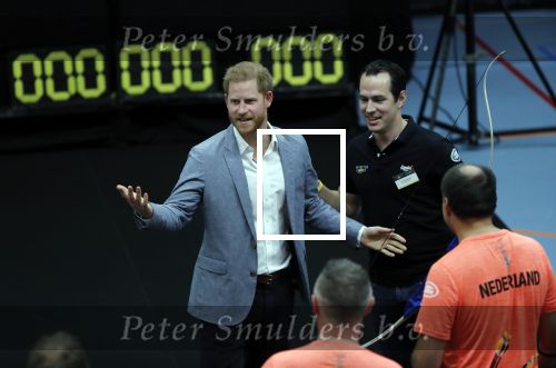 Den Haag 9 mei 2019
Prince Harry aanwezig bij  de presentatie van de Invictus Games The Hague 2020. Over precies een jaar wordt het sportevenement voor fysiek en mentaal gewonde militairen in het Haagse Zuiderpark gehouden. Prins Harry en ook Prinses Margriet zijn aanwezig.