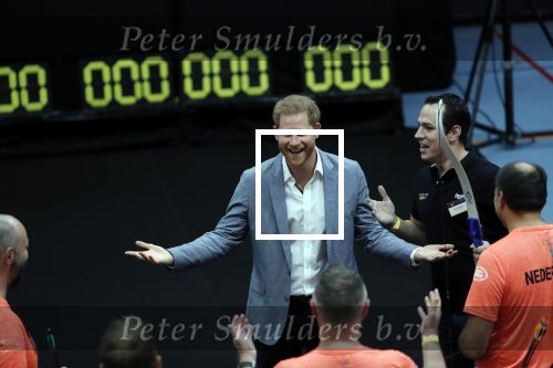Den Haag 9 mei 2019
Prince Harry aanwezig bij  de presentatie van de Invictus Games The Hague 2020. Over precies een jaar wordt het sportevenement voor fysiek en mentaal gewonde militairen in het Haagse Zuiderpark gehouden. Prins Harry en ook Prinses Margriet zijn aanwezig.