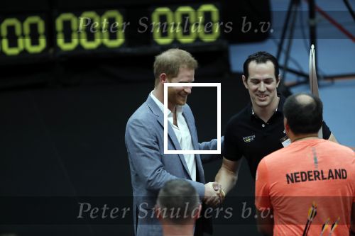 Den Haag 9 mei 2019
Prince Harry aanwezig bij  de presentatie van de Invictus Games The Hague 2020. Over precies een jaar wordt het sportevenement voor fysiek en mentaal gewonde militairen in het Haagse Zuiderpark gehouden. Prins Harry en ook Prinses Margriet zijn aanwezig.