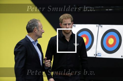 Den Haag 9 mei 2019
Prince Harry aanwezig bij  de presentatie van de Invictus Games The Hague 2020. Over precies een jaar wordt het sportevenement voor fysiek en mentaal gewonde militairen in het Haagse Zuiderpark gehouden. Prins Harry en ook Prinses Margriet zijn aanwezig. Voorzitter Luitenant Generaal b.d. Mart de Kruif ontving Prince Harry