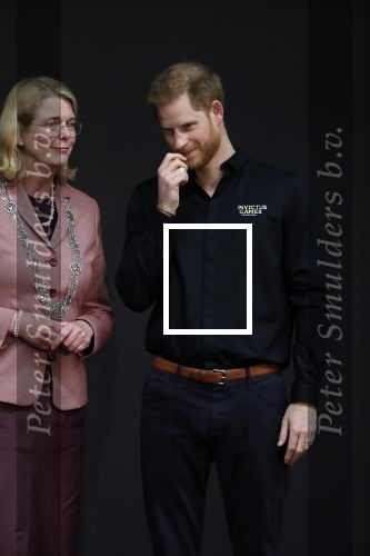 Den Haag 9 mei 2019
Prince Harry aanwezig bij  de presentatie van de Invictus Games The Hague 2020. Over precies een jaar wordt het sportevenement voor fysiek en mentaal gewonde militairen in het Haagse Zuiderpark gehouden. Prins Harry en ook Prinses Margriet zijn aanwezig. Pauline Krikke