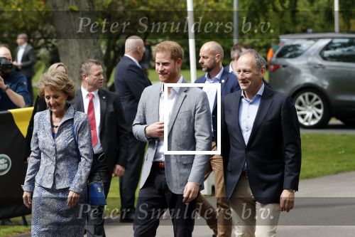 Den Haag 9 mei 2019
Prince Harry aanwezig bij  de presentatie van de Invictus Games The Hague 2020. Over precies een jaar wordt het sportevenement voor fysiek en mentaal gewonde militairen in het Haagse Zuiderpark gehouden. Prins Harry en ook Prinses Margriet zijn aanwezig. Voorzitter Luitenant Generaal b.d. Mart de Kruif ontving Prince Harry