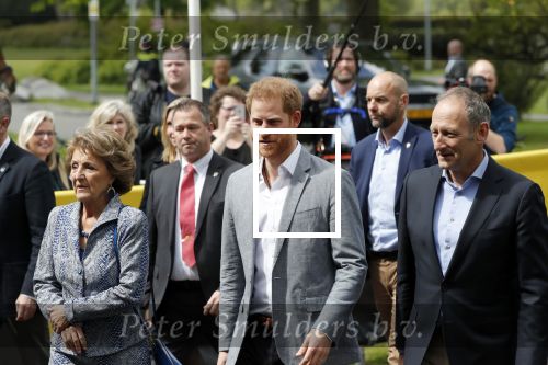 Den Haag 9 mei 2019
Prince Harry aanwezig bij  de presentatie van de Invictus Games The Hague 2020. Over precies een jaar wordt het sportevenement voor fysiek en mentaal gewonde militairen in het Haagse Zuiderpark gehouden. Prins Harry en ook Prinses Margriet zijn aanwezig. Voorzitter Luitenant Generaal b.d. Mart de Kruif ontving Prince Harry
