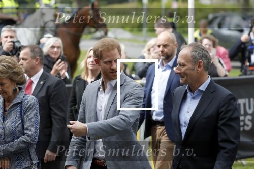 Den Haag 9 mei 2019
Prince Harry aanwezig bij  de presentatie van de Invictus Games The Hague 2020. Over precies een jaar wordt het sportevenement voor fysiek en mentaal gewonde militairen in het Haagse Zuiderpark gehouden. Prins Harry en ook Prinses Margriet zijn aanwezig. Voorzitter Luitenant Generaal b.d. Mart de Kruif ontving Prince Harry