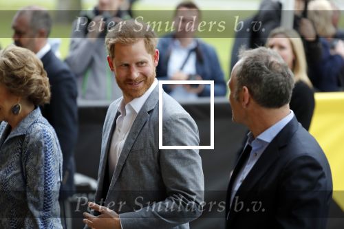 Den Haag 9 mei 2019
Prince Harry aanwezig bij  de presentatie van de Invictus Games The Hague 2020. Over precies een jaar wordt het sportevenement voor fysiek en mentaal gewonde militairen in het Haagse Zuiderpark gehouden. Prins Harry en ook Prinses Margriet zijn aanwezig. Voorzitter Luitenant Generaal b.d. Mart de Kruif ontving Prince Harry