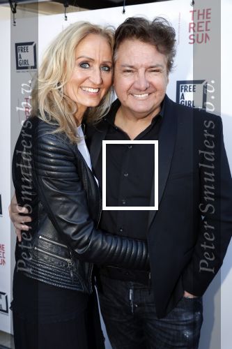 Blaricum 13 mei 2019
Free a girl gala in the red sun in Blaricum. 
Rene Froger en zijn vrouw Natasja Froger