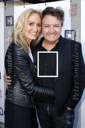 Blaricum 13 mei 2019
Free a girl gala in the red sun in Blaricum. 
Rene Froger en zijn vrouw Natasja Froger